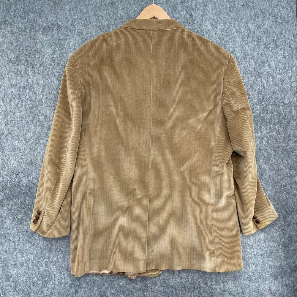 Brooks Brothers Corduroy Blazer Mens 44R Sport Coat Two Button Made in USA